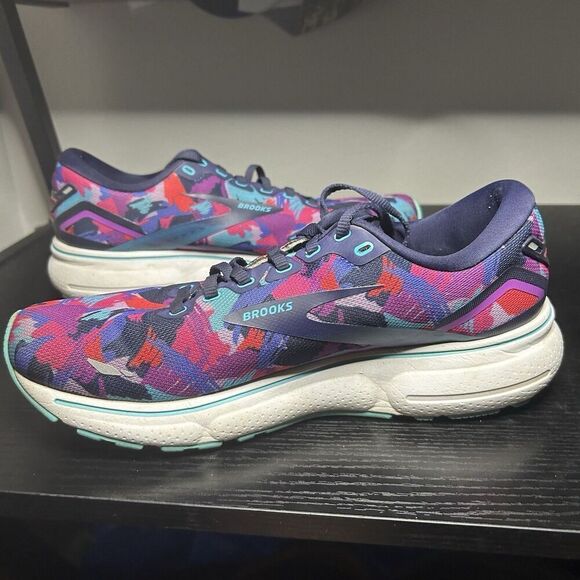 Women’s Brooks Ghost 15 Purple Blue Sneakers Running Shoes 10 Empower Her - Picture 8 of 15